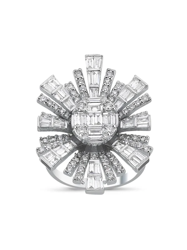 2.02 Ct F SI 6.54 gr 14 K JWD Pırlanta Tasarım Yüzük