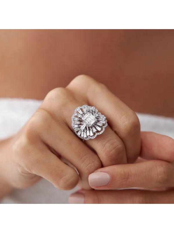 2.02 Ct F SI Pırlanta Tasarım Yüzük