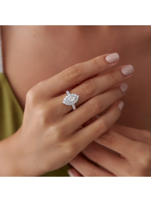 2.09 Ct F SI 4.42 gr 14 K JWD Pırlanta Tasarım Yüzük