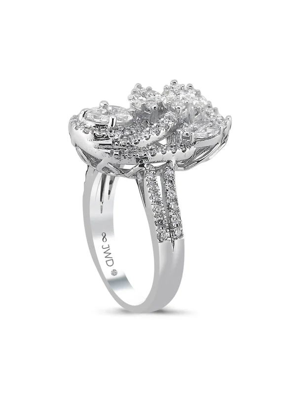 2.25 Ct F SI 8.22 gr 14 K JWD Pırlanta Tasarım Yüzük