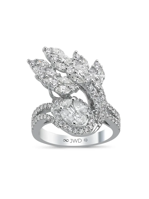 2.25 Ct F SI 8.22 gr 14 K JWD Pırlanta Tasarım Yüzük
