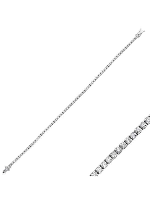 2.55 Ct F SI 5.86 gr 14 K JWD Pırlanta Su Yolu Bileklik