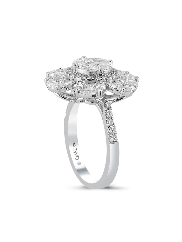2.66 Ct F SI 5.08 gr 14 K JWD Pırlanta Tasarım Yüzük