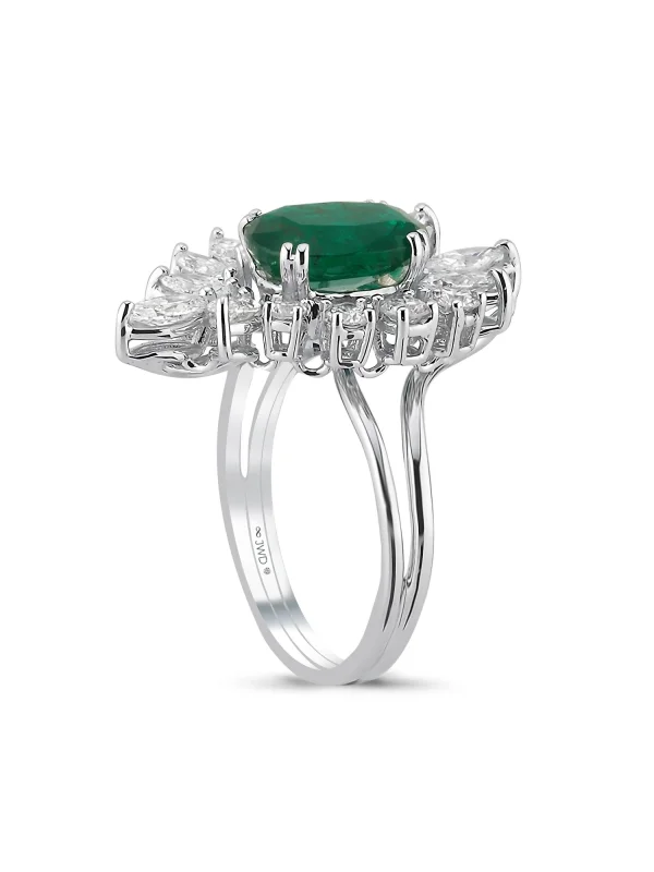 4.48 Ct F SI 6.05 gr 14 K JWD Pırlanta Tasarım Yüzük