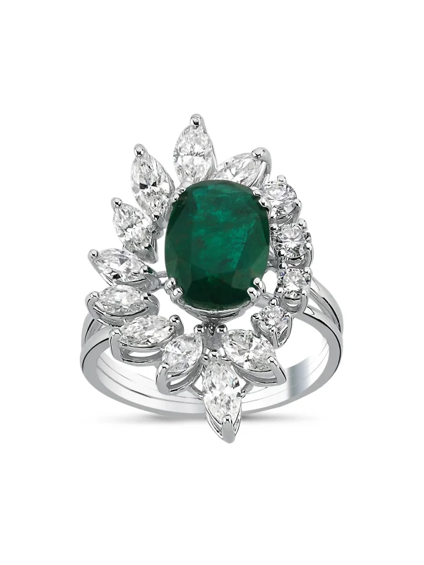 4.48 Ct F SI 6.05 gr 14 K JWD Pırlanta Tasarım Yüzük