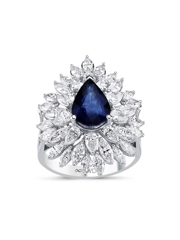 4.58 Ct F SI 5.62 gr 14 K JWD Pırlanta Tasarım Yüzük