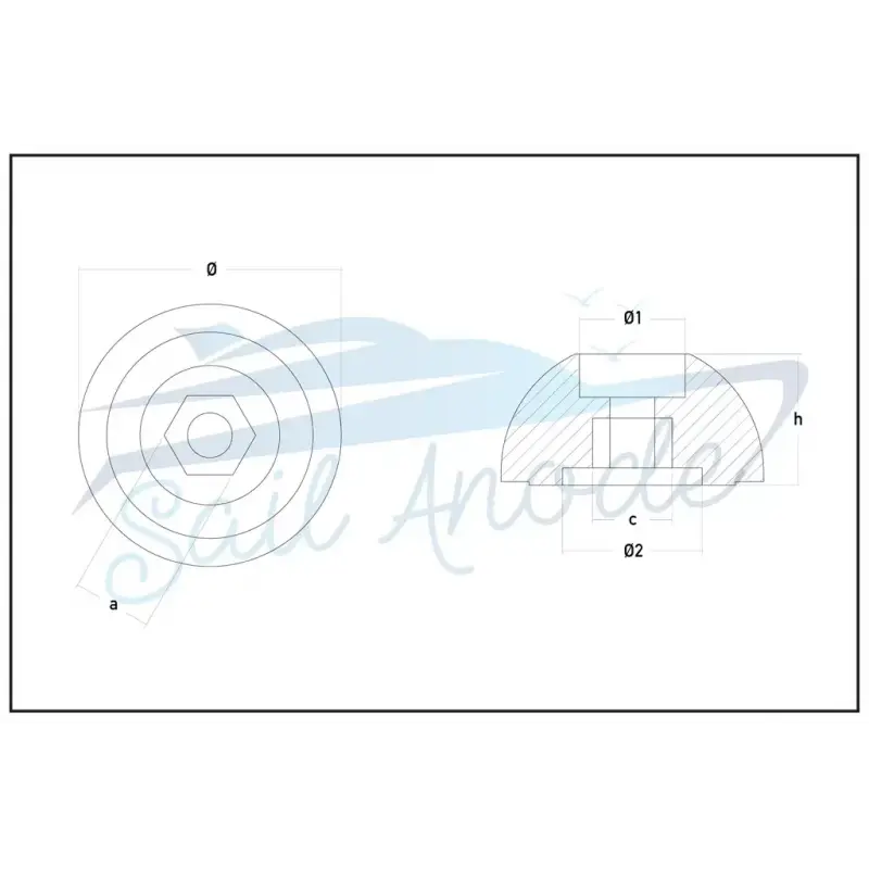 Baş Pervane Tutyalar Quick Çinko Sail Anode 3609