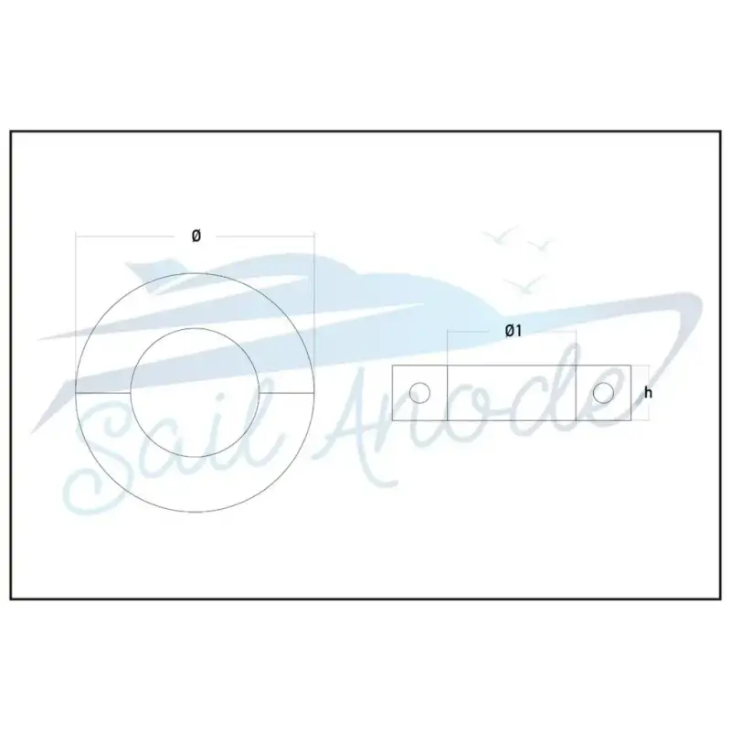 Dar Şaft Tutyalar Çinko Sail Anode 50