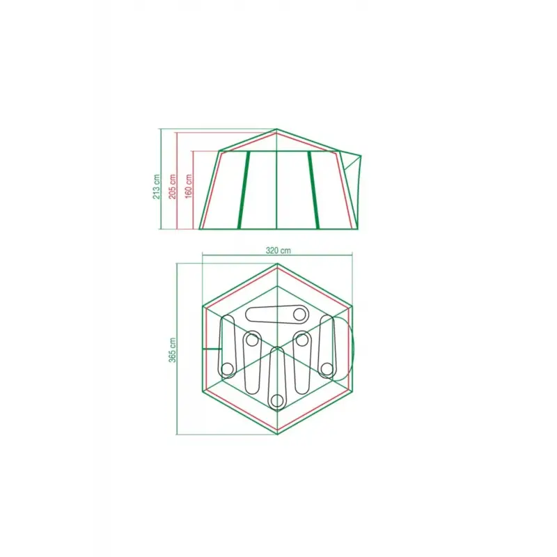 Çadır Polygon6 - 6 Kişilik Aile Çadırı