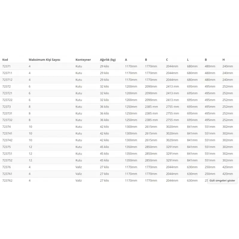 Can Salı - Konteyner - Iso-Racing - 8 Kişilik