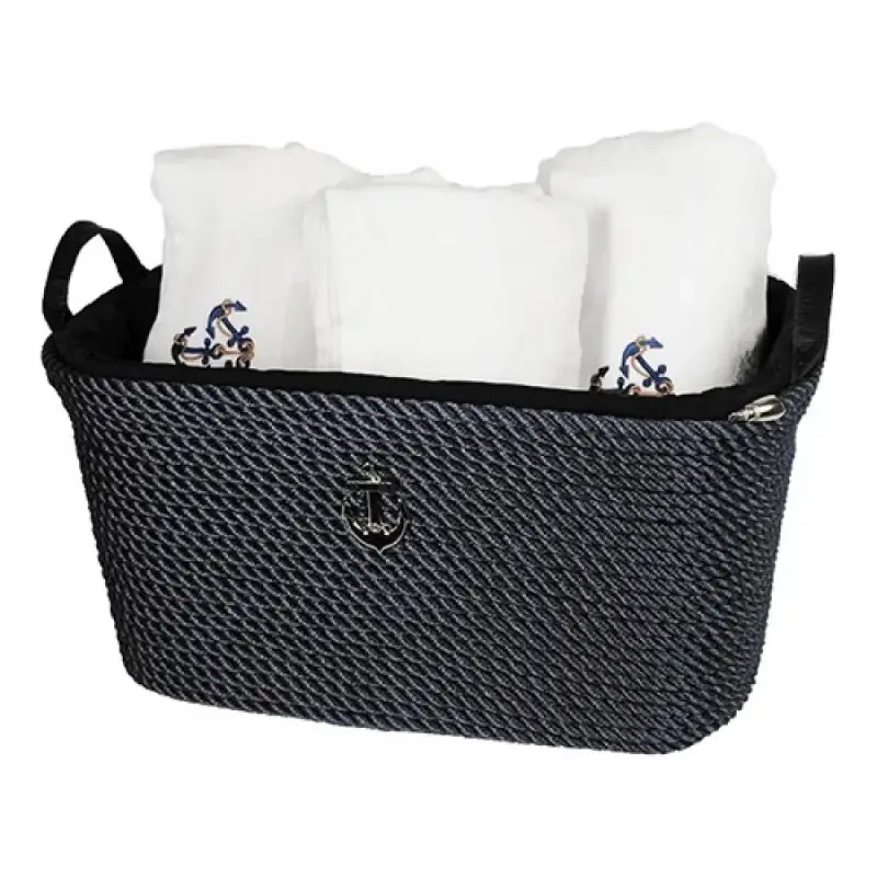 CaptainRA Havlu Sepeti Siyah