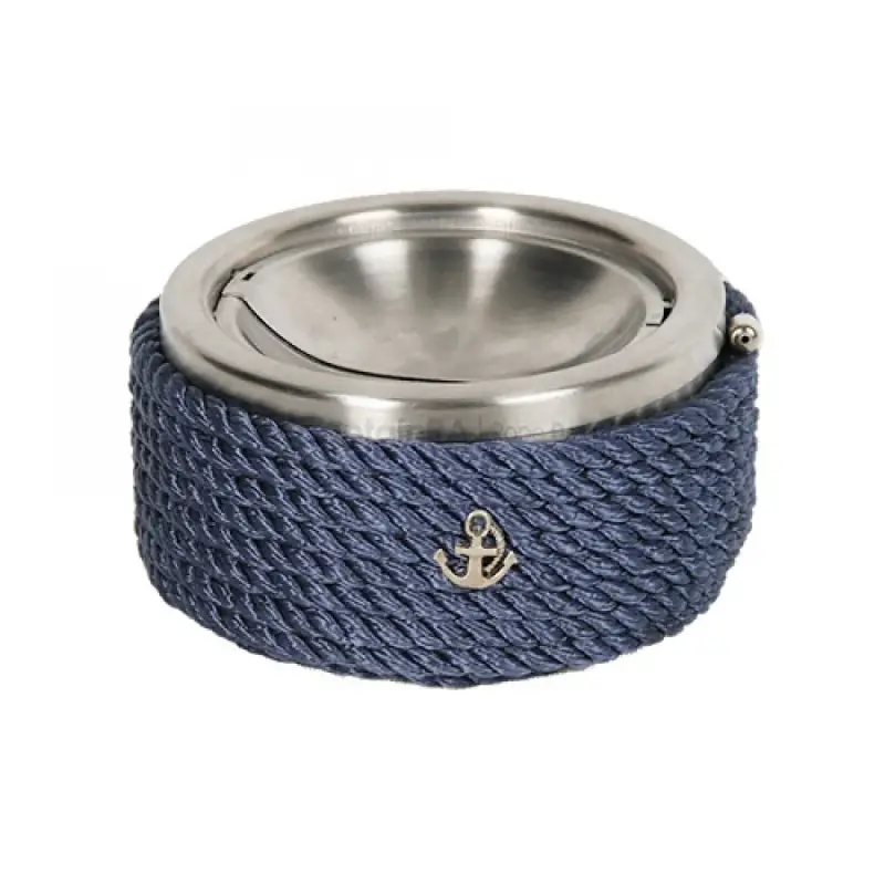 CaptainRA Krom Kapaklı Küllük Lacivert