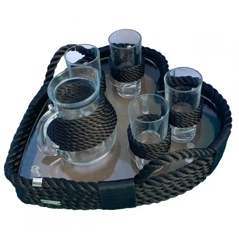 CaptainRA Saki Kalp Tepsi Siyah