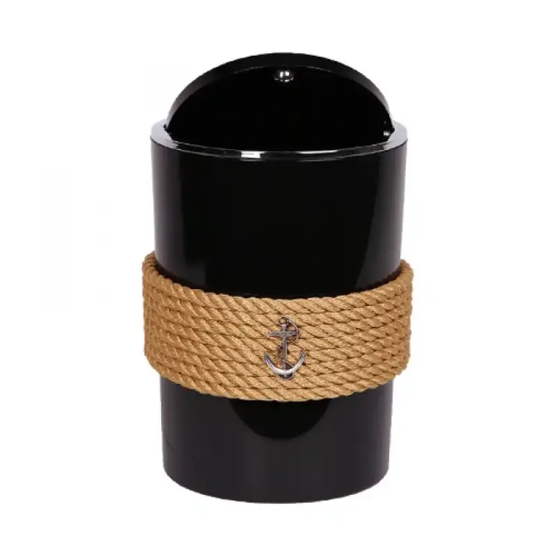 CaptainRA Siyah Çöp Kovası Krem