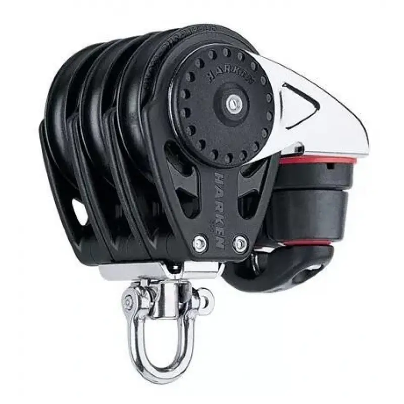 Harken 57mm Carbo Cem Kilitli Üçlü Makara - İp: 10mm