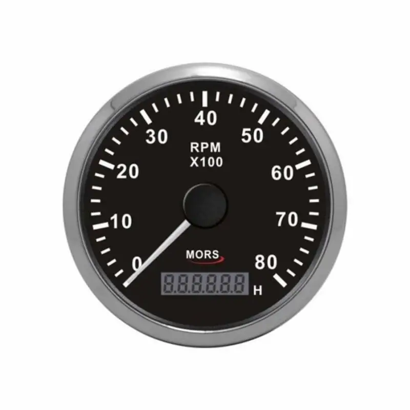 Mors Devir Göstergesi ve Motor Saati 8000rpm - Siyah