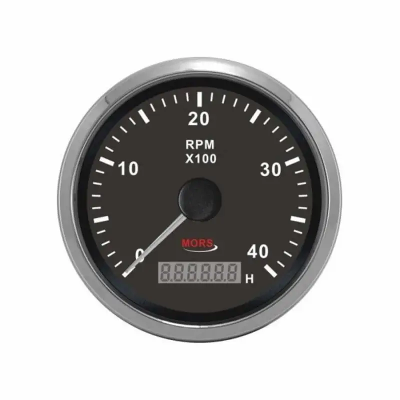 Mors Devir Göstergesi ve Motor Zaman Saati 4000rpm - Siyah