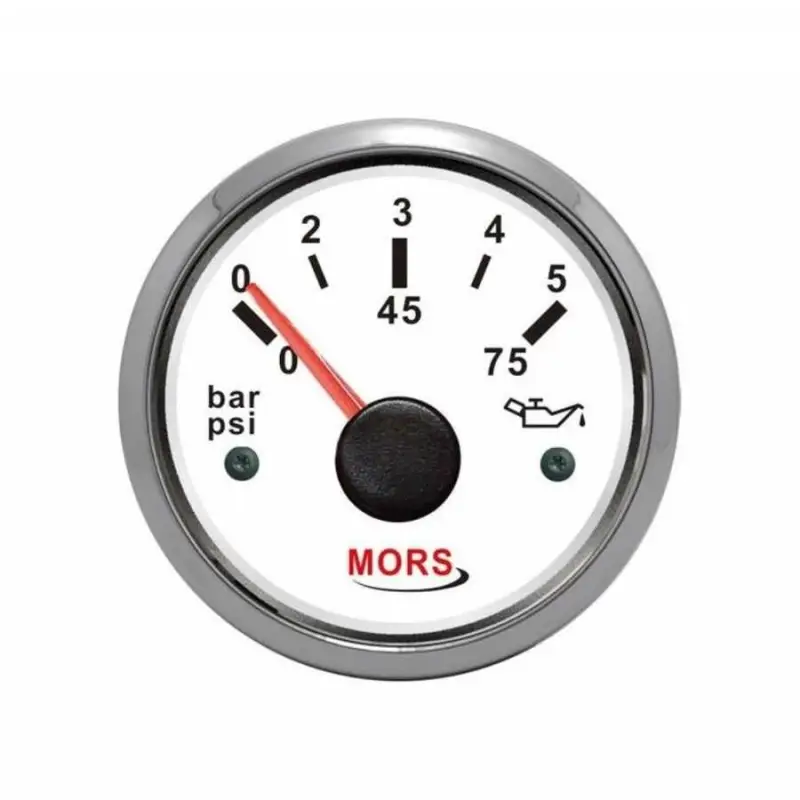 Mors Yağ Göstergesi - 10 Bar - Beyaz