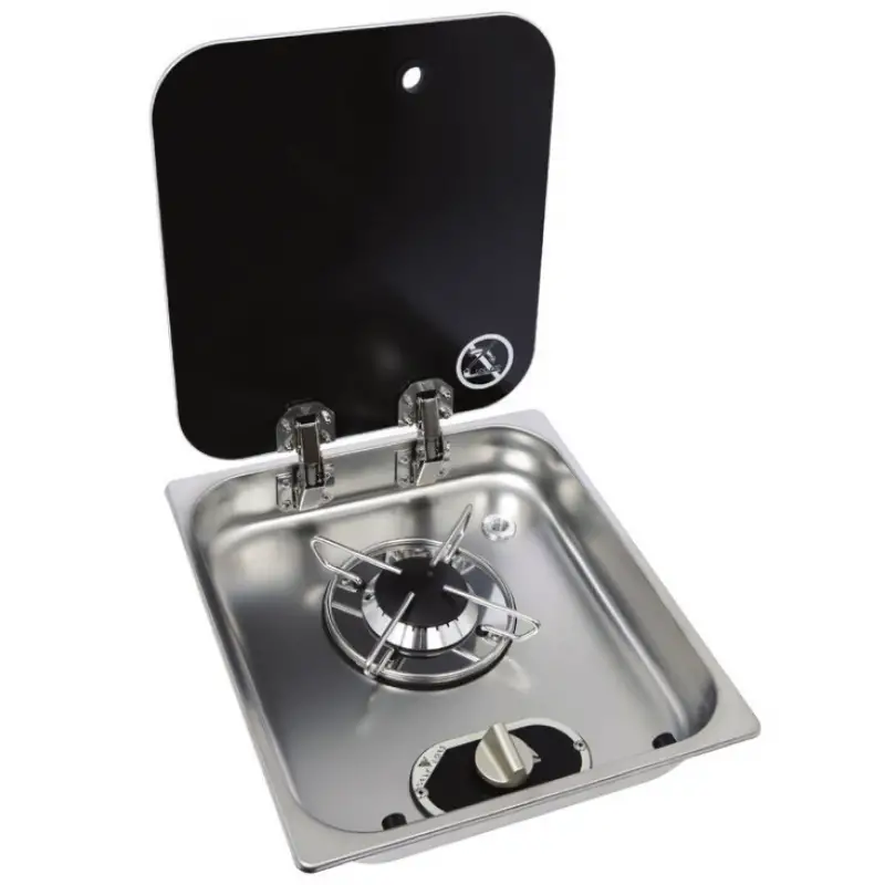 Navy Load Cam Kapaklı Tekli Ocak