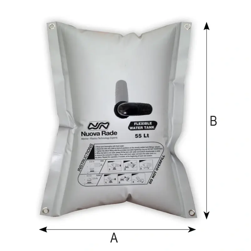 Nuova Rade Tekne Karavan için Esnek Temiz Su Tankı Üçgen