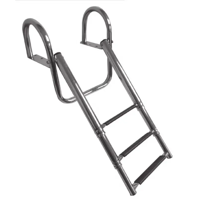 Platform Üstü Teleskopik Krom Merdiven 3 Basamaklı