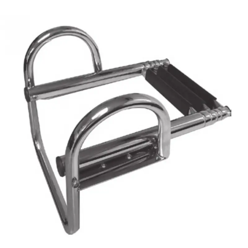 Platform Üstü Teleskopik Krom Merdiven 4 Basamaklı