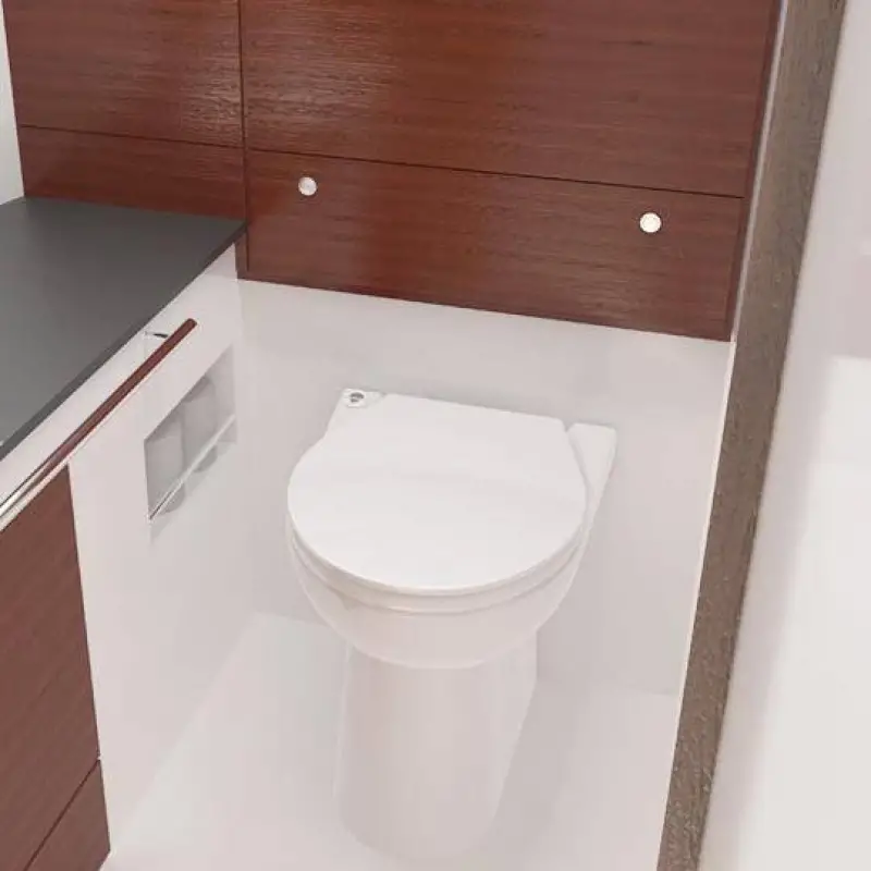 Sanimarin 43 Luxe Bidet Elektrikli Marin Tuvalet (Taharet Musluklu) 12V