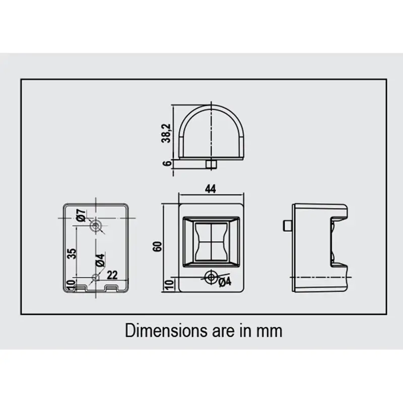 Seyir Feneri - Led 12 - Beyaz Gövde - Pupa - 135°