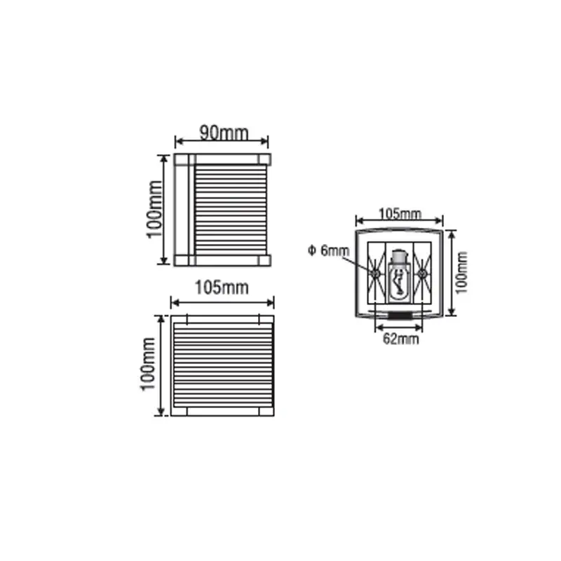 Seyir Feneri - N20 - İskele - Siyah Gövde - 112,5°