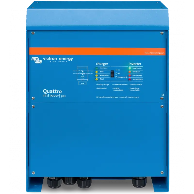 Victron Energy Quattro Invertör-Redresör - 12V, 3000W, 120A-50A