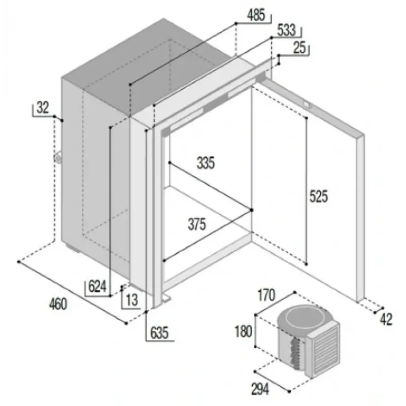 Vitrifrigo Buzdolabı Model C75LX OCX2