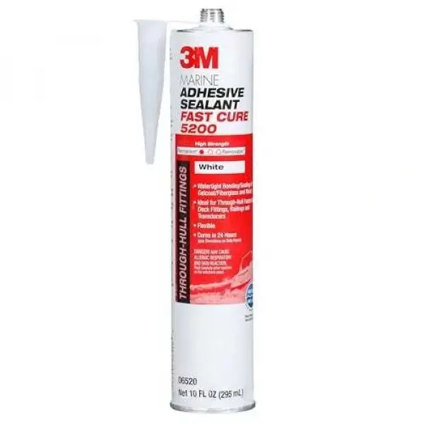 3M Marine Kuvvetli Mastik Yapıştırıcı Hızlı Kürlenen Beyaz 295 ml 5200