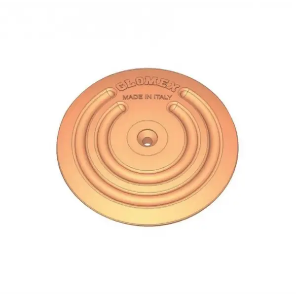 Glomex Topraklama Plakası Elektroliz Anotu  128mm Tip: Yuvarlak