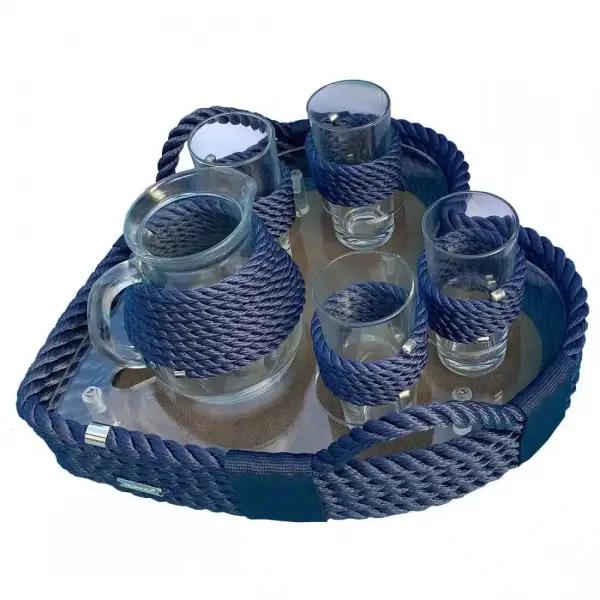 CaptainRA Saki Kalp Tepsi Lacivert