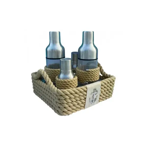 CaptainRA Yağ Sirke Tuz Karabiberlik Bej