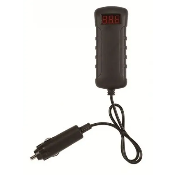 Dijital AKÜ Test Cihazı 5-30V DC, Çakmak Fişli