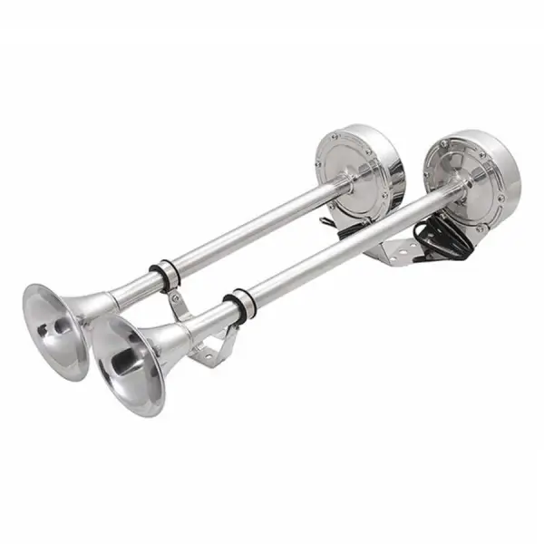 Krom Trompet Korna Çiftli / 12V