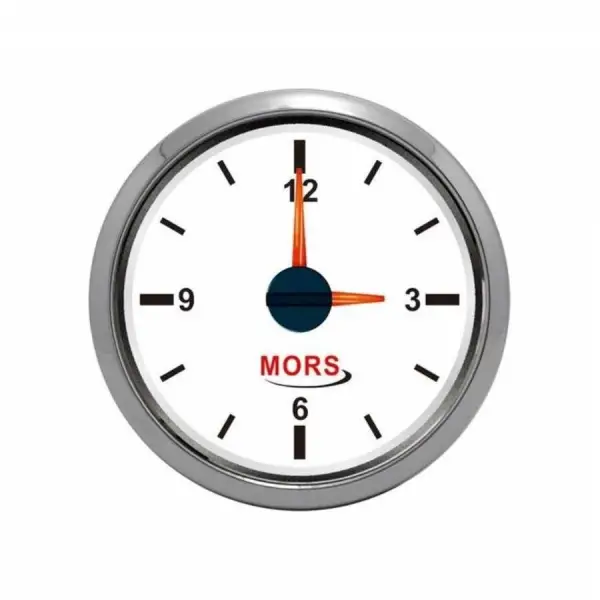 Mors Zaman Saati 12-24V - Beyaz