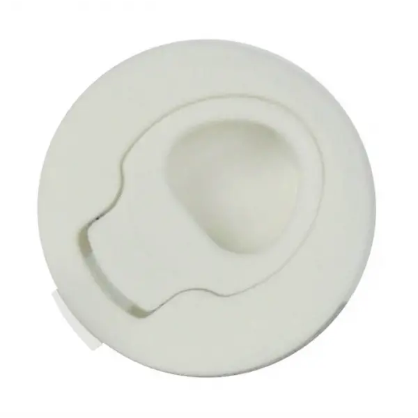 Plastik Gömme Kulp, Yaylı - Beyaz