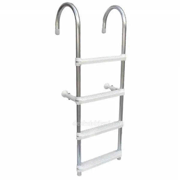 Portatif Katlanabilir Alüminyum Tekne Merdiveni - 4 Basamak - 105cm