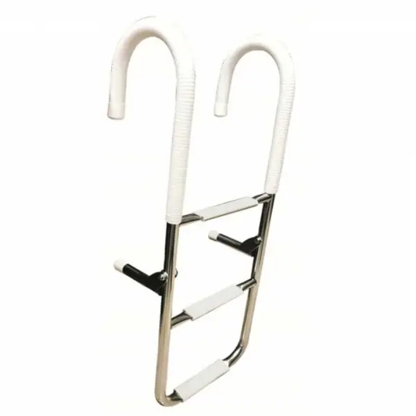 Portatif Krom Tekne Merdiveni - 4 Basamak - 110cm