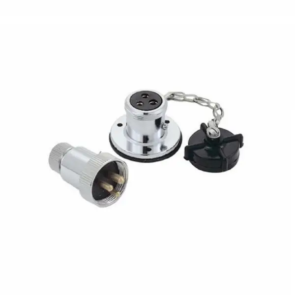 TMC Fiş Priz Su Geçirmez Kromaj - 3A - Üçlü