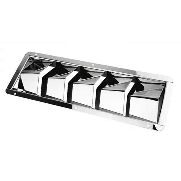 Yan Havalandırma, Paslanmaz Çelik, 8li 50x11cm