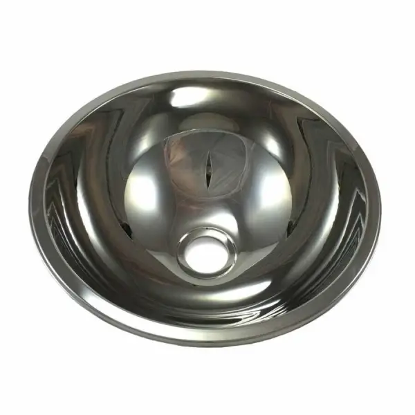 Yuvarlak Krom Evye - 33cm