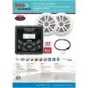 Boss Audio MCKGB450W.6 Systems Usb Aux Girişli Bluetoothlu Hoparlörlü Marin Teyp Seti
