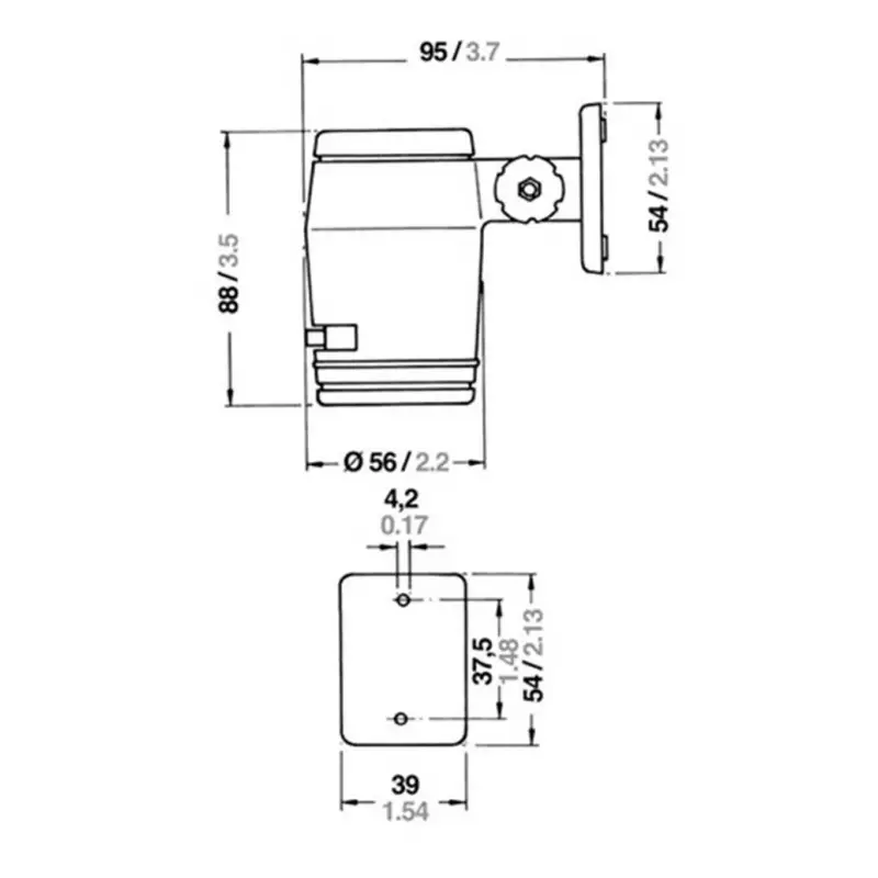Aqua Signal Toronto Sabit Okuma/Harita Lambası 12V-5W