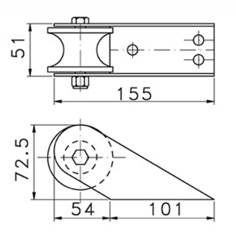 Baş makarası 51x155mm