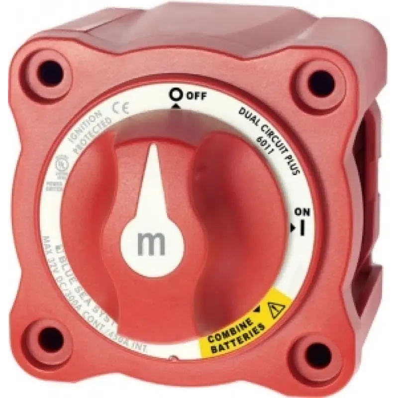 Blue Sea Systems M-Serisi Dual Circuit Plus akü şalteri