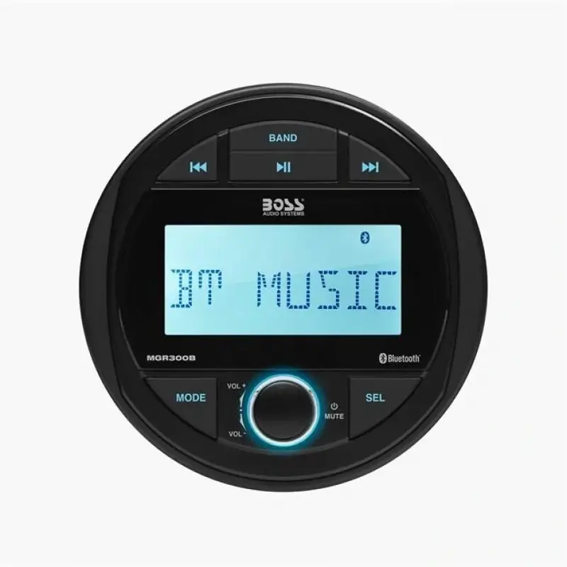 Boss Audio MGR300B Systems Yuvarlak Marin Teyp
