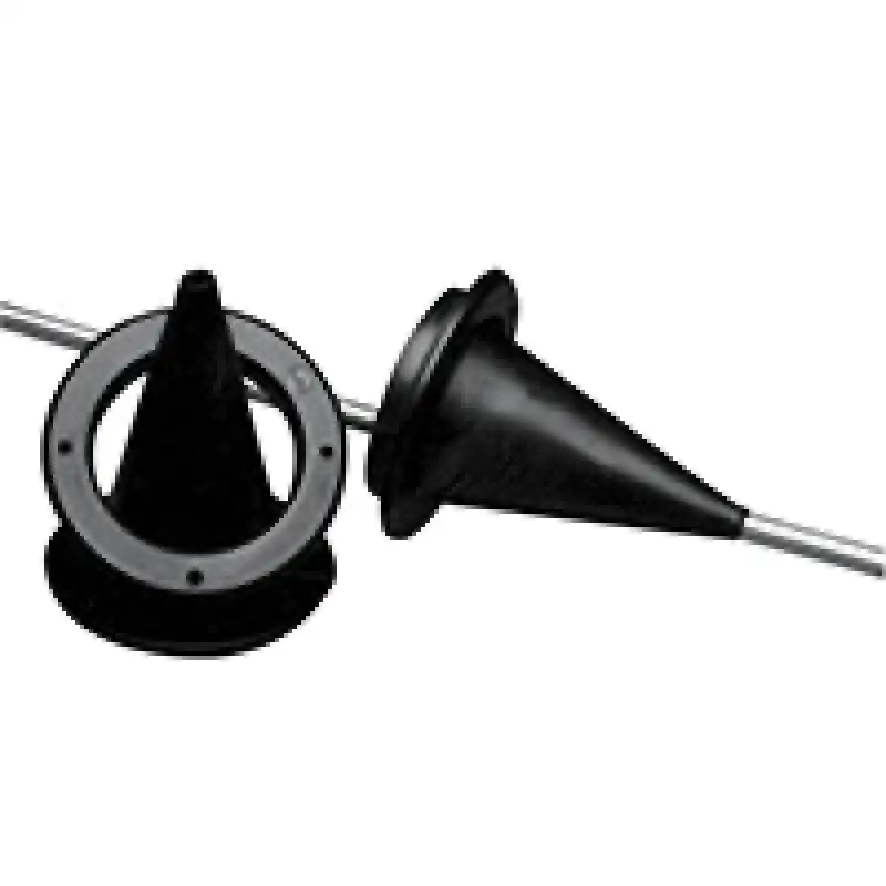 Kablo Körüğü/Plastik Embedded Ring, Ø 89mm, Cut-Out Ø 59mm, Siyah
